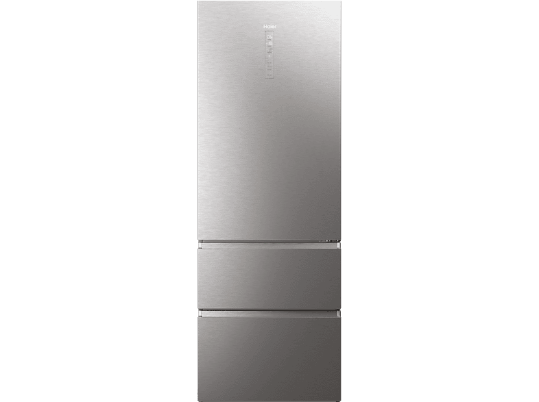 Frigorífico combi - Haier 3D 70 Series 7 HTW7720ENMP, No Frost, 201 cm, cm ancho, 483 l, My Zone Plus, Daylight, Plata