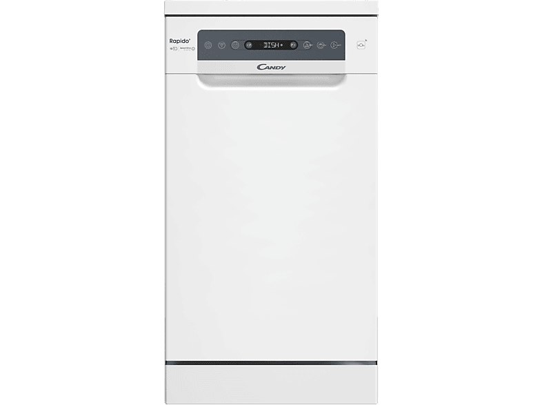 Lavavajillas - Candy Rapido' CF0C7SB0FW, 10 servicios, 8 programas, 45 cm, Motor Inverter, Wi-Fi, Blanco