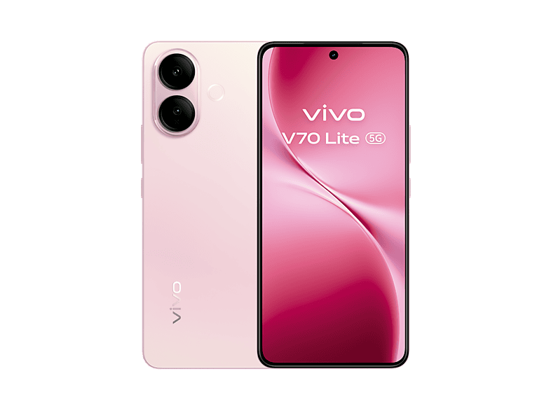 Móvil - vivo V70 LITE, Pop Pink, 256 GB, 6 GB RAM, 6.77