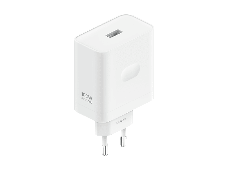 Cargador de pared - OPPO Supervooc 100W Power Adapter Kit, Compatibilidad Universal, Blanco
