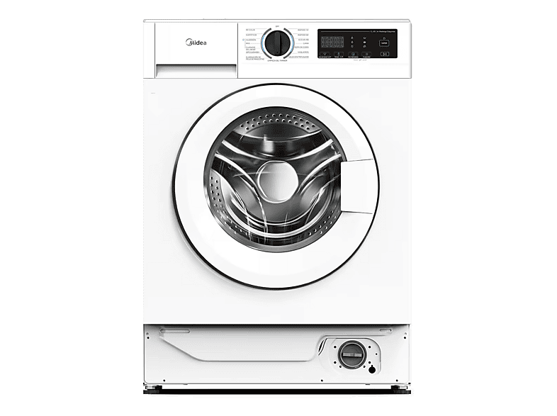 Lavadora secadora integrable - Midea MFA06D80BA10/W-ES, 8 kg de lavado, 6 secado, Sin panelar