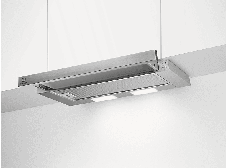 Campana telescópica - Electrolux LFP226S, 3 velocidades, 330 m³/h, 60 cm, LedLights, Inox