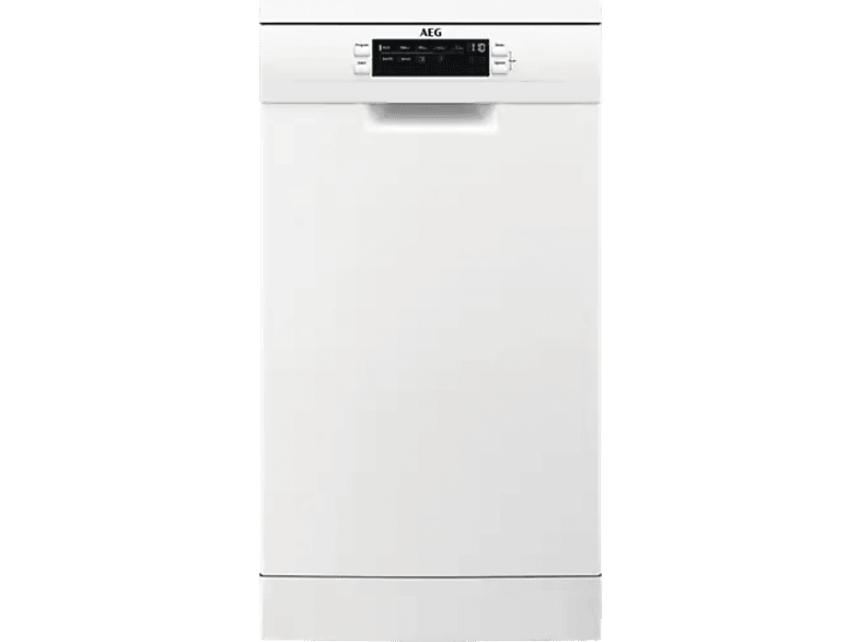 Lavavajillas - AEG FFB62427ZW, 9 servicios, programas, 45 cm, AirDry, Blanco