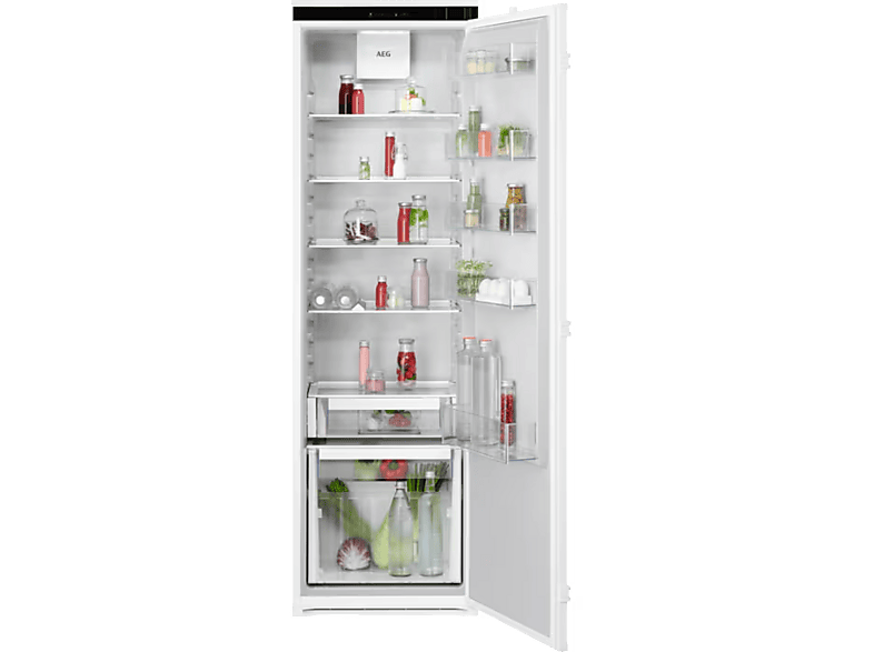 Frigorífico una puerta integrable - AEG TK6DS181ES, Cíclico, 177.2 cm, 310 l, Coolmatic, Sin panelar