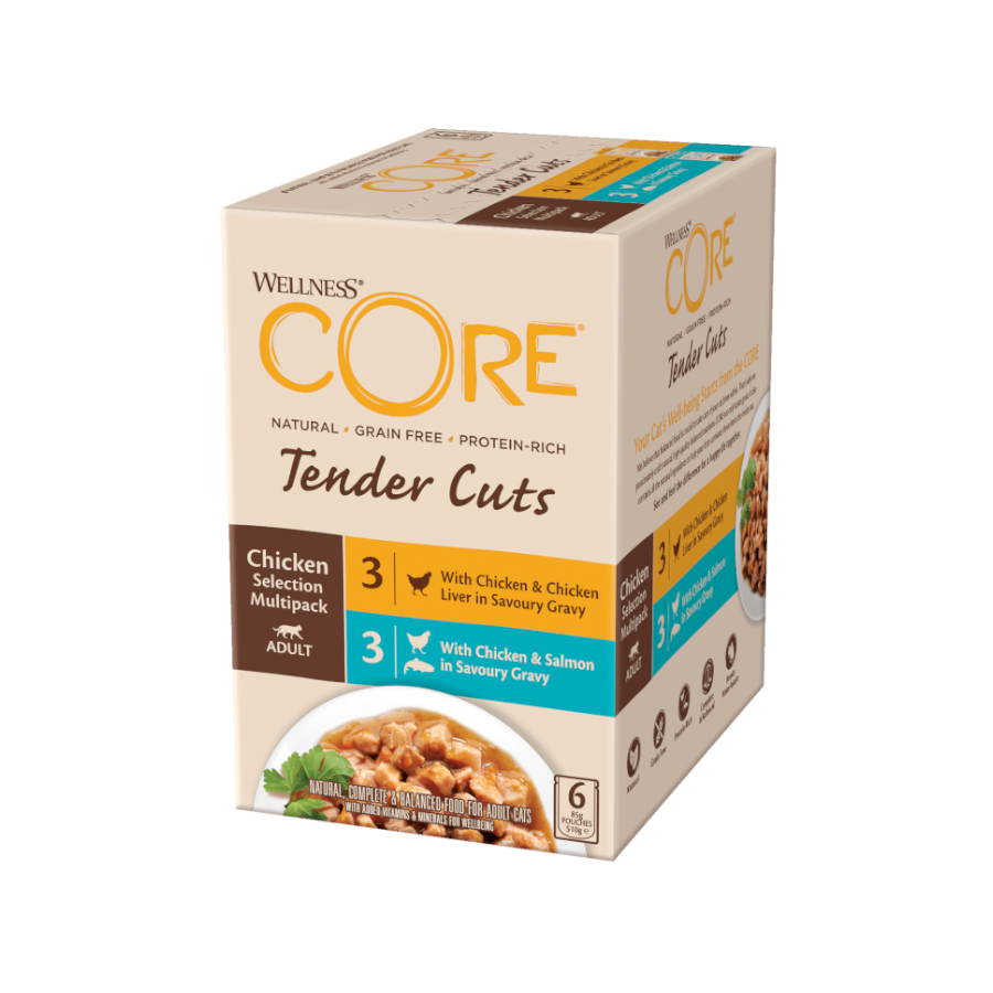24 sobres x 85 g Wellness Core Selection Pollo sobre para gatos