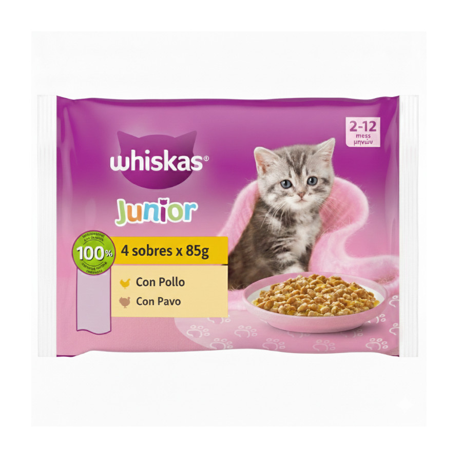/4-sobres-x-85-g-whiskas-pure-delight-junior-seleccion-aves-gelatina-en-bolsita-para-gatos