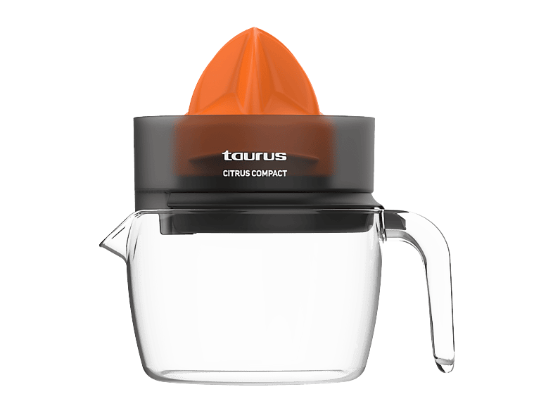 Exprimidor - Taurus Citrus Compact, Doble sentido de rotación, Cono exprimidor extragrande, BPA free, 800 ml, 30 Watt, 1, Negro