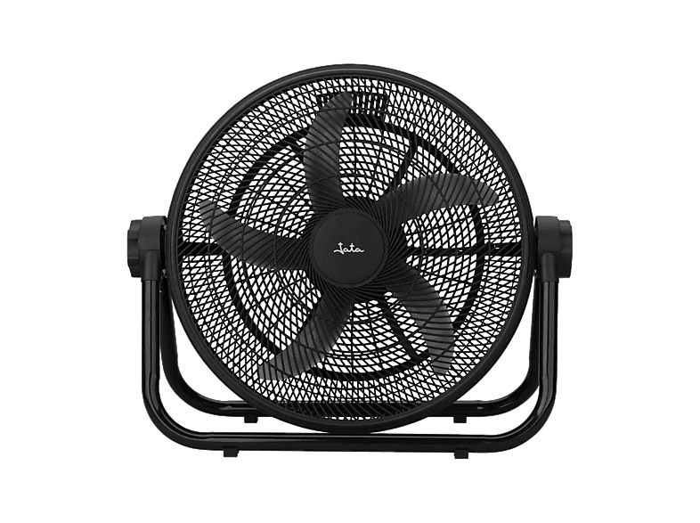 Ventilador industrial - Jata JVCA3025, 105 W, 3 Velocidades, 5 Aspas, 51 cm diámetro, Inclinación ajustable, Asa de transporte, Negro