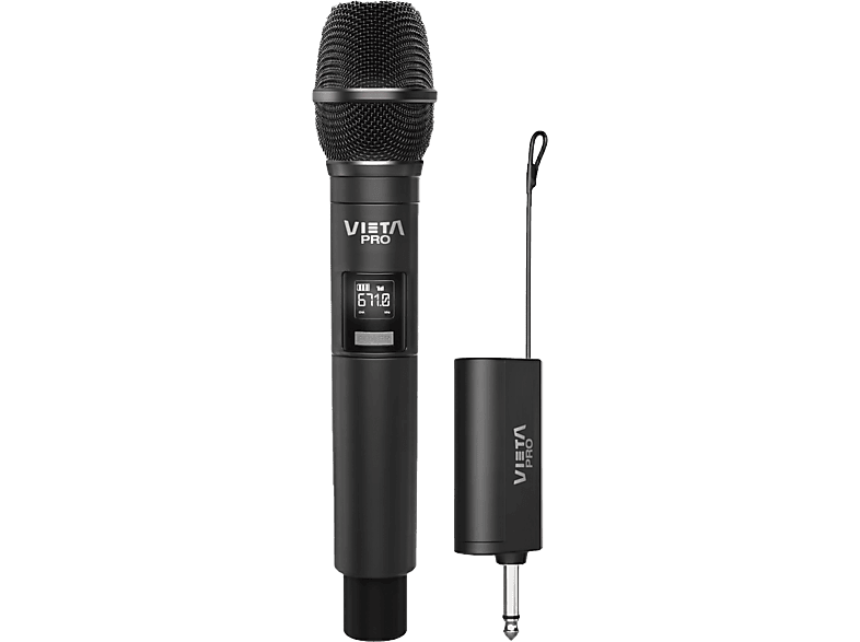 Micrófono - Vieta Pro Party Mic, -25 db, Inalámbrico, Negro