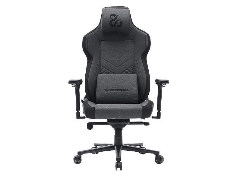 Silla gaming - Newskill Banshee Professional, 4D, Carga máx. 150 kg, 4 Direcciones Ajuste Lumbar, Gris/Negro
