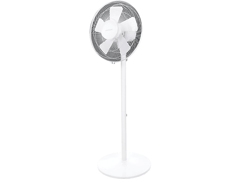 Ventilador de pie - Cecotec EnergySilence 535 2in1, 40 W, 5 aspas, 3 velocidades, Oscilación 75º, Altura regulable, Máx 115 cm, White