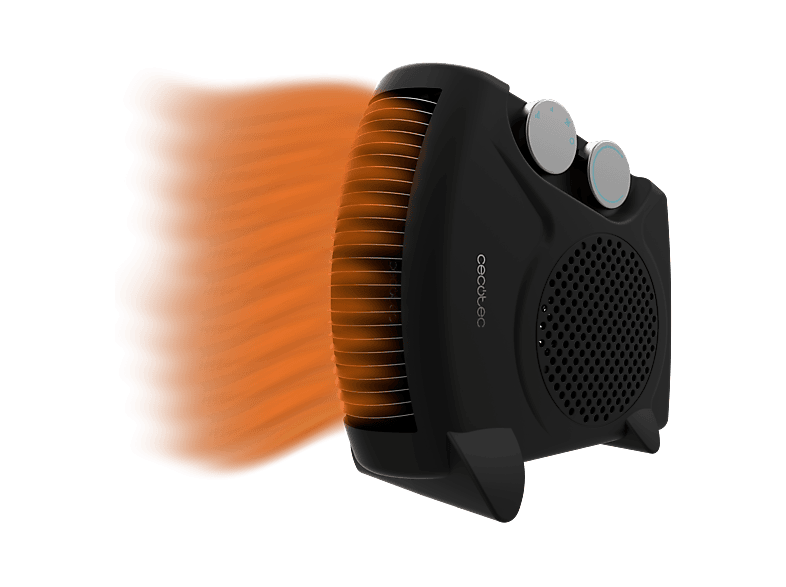 Calefactor portátil - Cecotec ReadyWarm 2000 Max Dual Black, W, 3 modos, 20 m², Silencioso, Intuitivo, Negro
