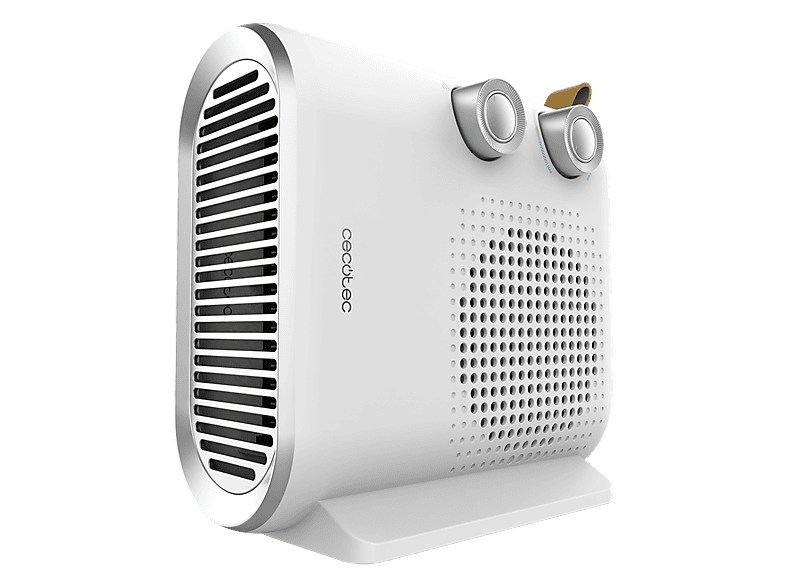 Calefactor portátil - Cecotec ReadyWarm 2050 Max Dual White, 2000W, 2 niveles potencia, 3 modos funcionamiento, 20m2, Termostato regulable, Blanco