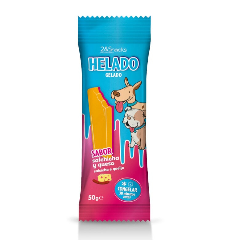 1 ud. 2&Snacks Helado de Salchicha y Queso para perros