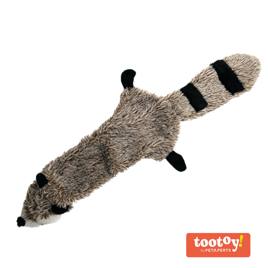 /tootoy-comfort-skinny-racoon-peluche-con-sonido-crujiente-para-perros