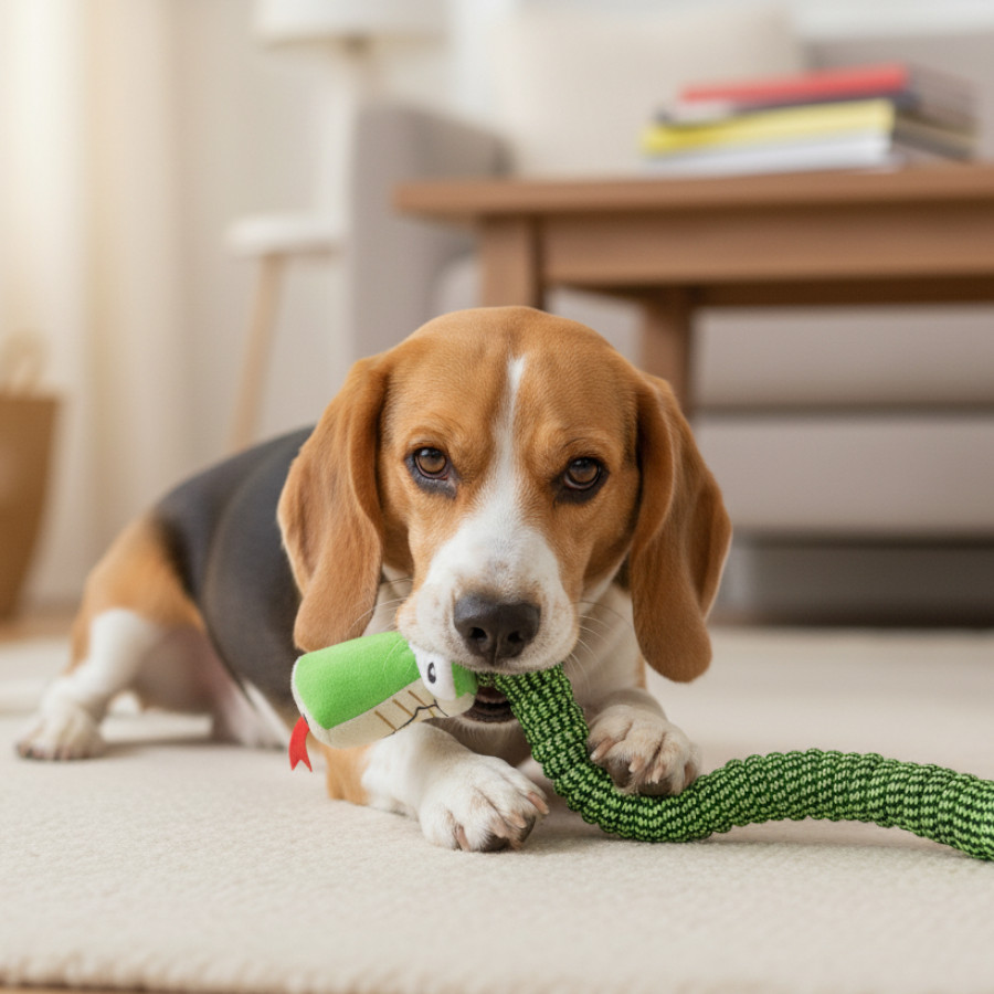Tootoy! Serpiente Modedor de Cuerda para perros