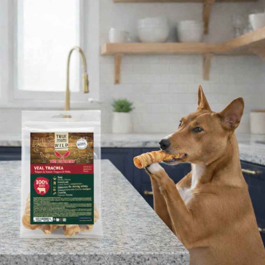 Pack 10 uds. True Origins Wild Tráquea Ternera Snack para perros