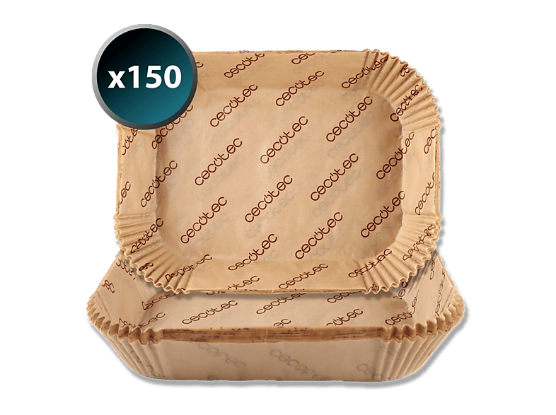 /accesorio-freidora--cecotec-cecofry-twinbucket-paper-pack-150-papeles-medidas-24x18x45-cm-pulpa-100%-natural-resiste-hasta-230°c-marron