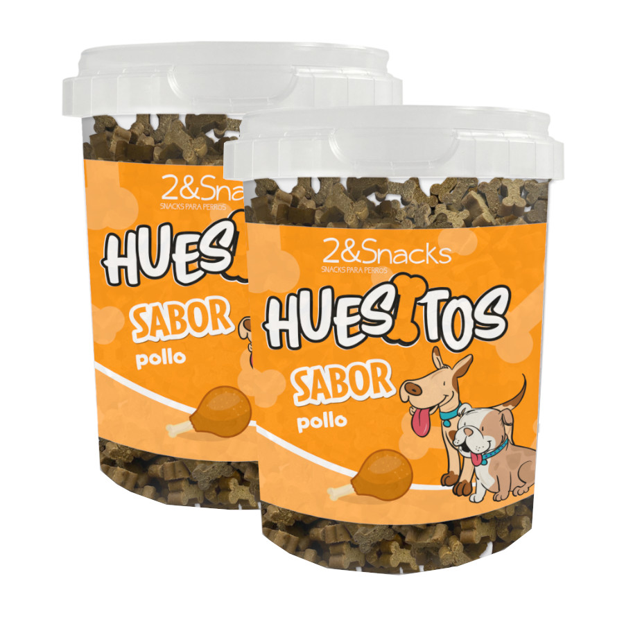 2 uds. x 300 g 2&Snacks Galletas Pollo para perros ¡Pack ahorro!