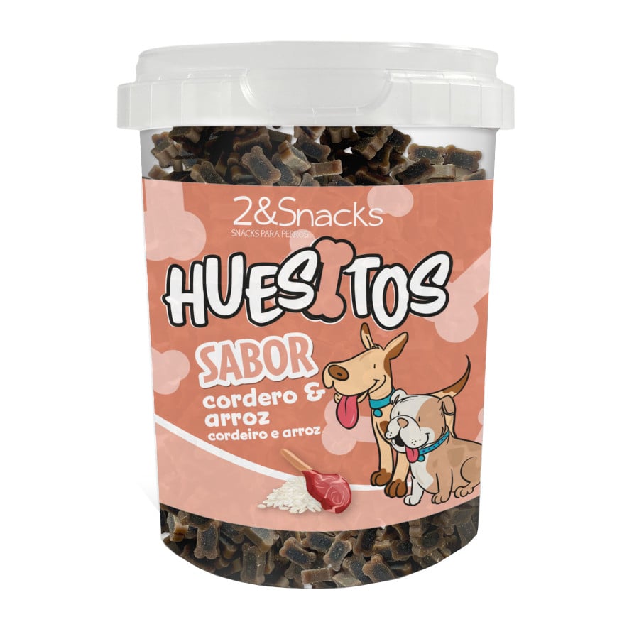 300 g 2&Snacks Huesos Duo Cordero y Pollo para perros