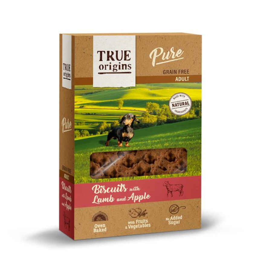 /320-g-true-origins-pure-adult-cordero-y-manzana-galletas-para-perros