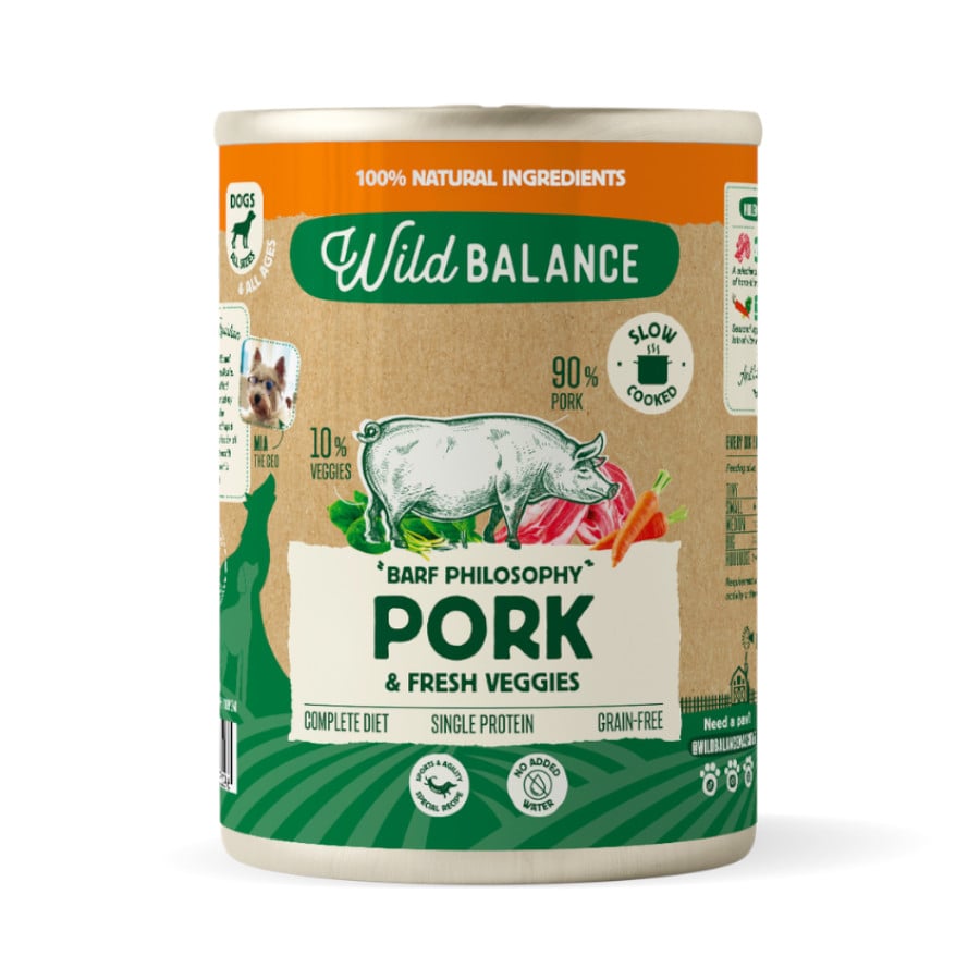 400 g Wild Balance Cerdo lata para perros
