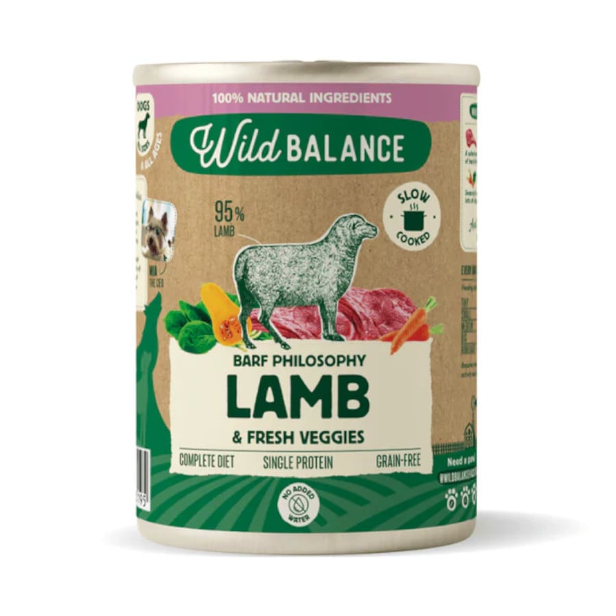 400 g Wild Balance Cordero lata para perros