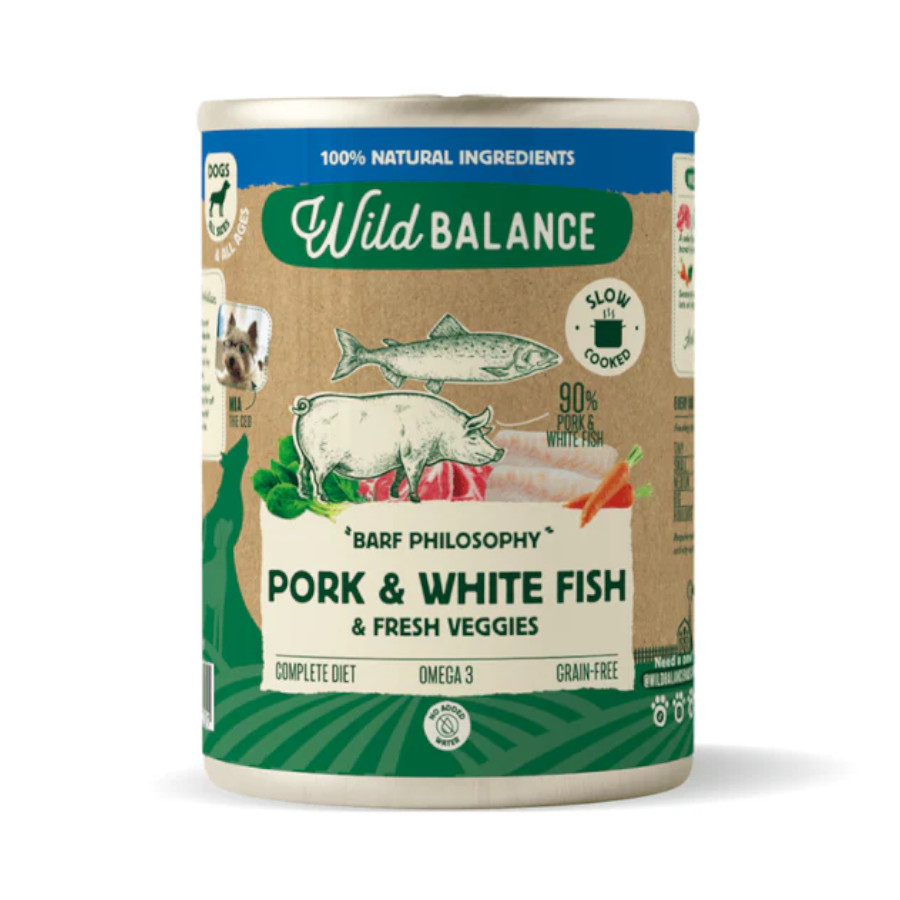 400 g Wild Balance Merluza y Cerdo lata para perros