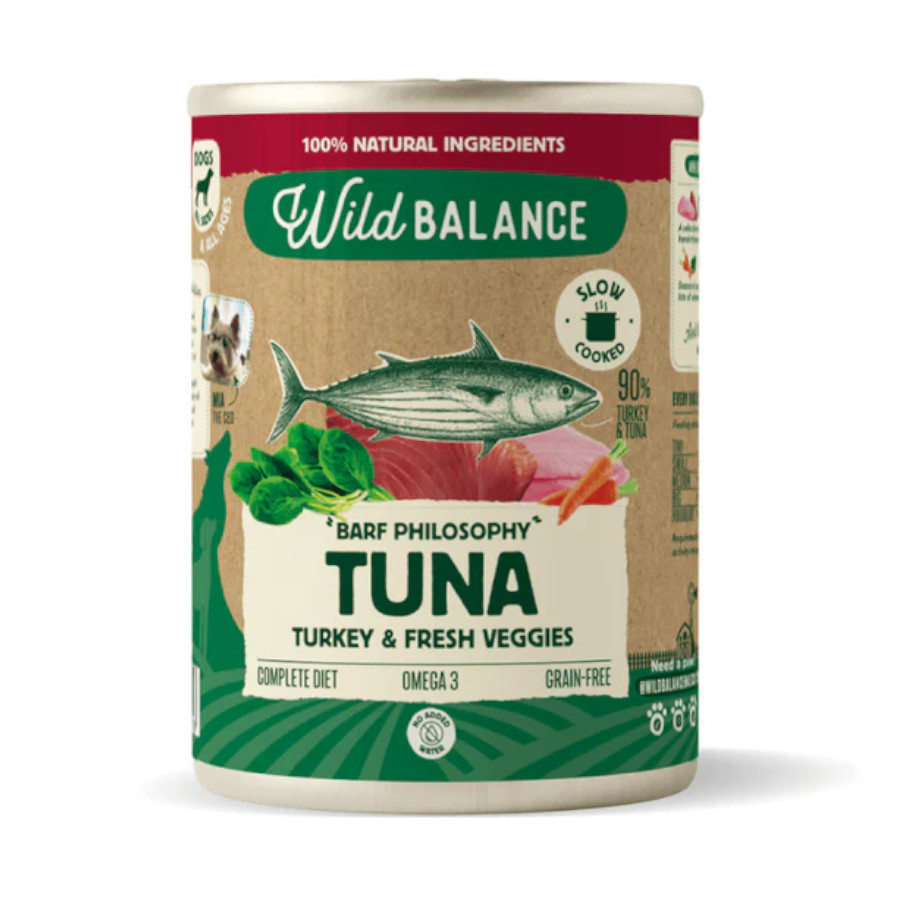 400 g Wild Balance Atún y Pavo lata para perros