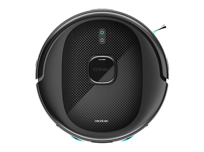 Robot aspirador - Cecotec Conga 9990 AI Spin Revolution Ultra Power Home, 1000W, 240 min, 10000 Pa, APP, Base autovaciado, IA, Hasta 240m2, Negro
