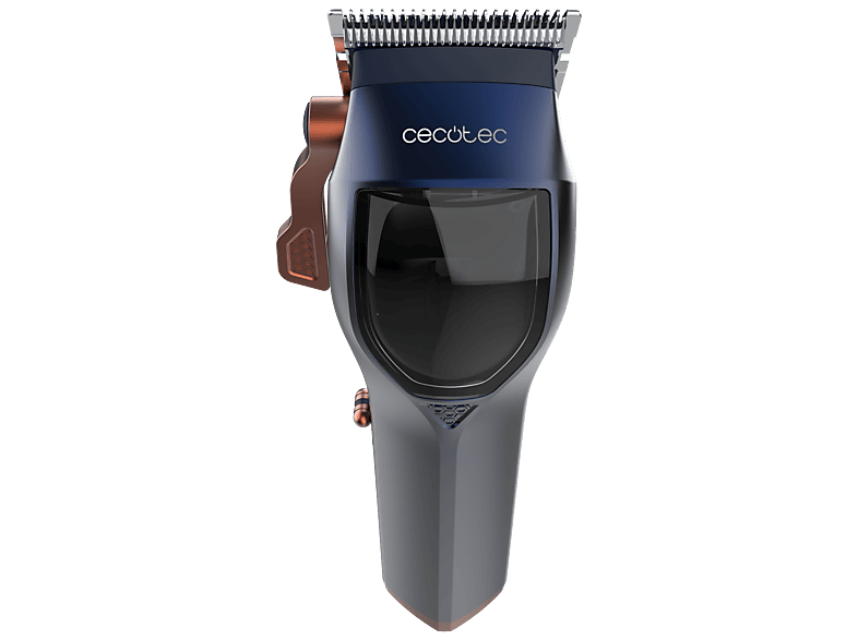 Cortapelos - Cecotec PrecisionCare Expert Vector, 90 min, 4 peines de longitud (3/6/9/13 mm), DLC acero inoxidable y cerámica, Cargador USB C, Azul