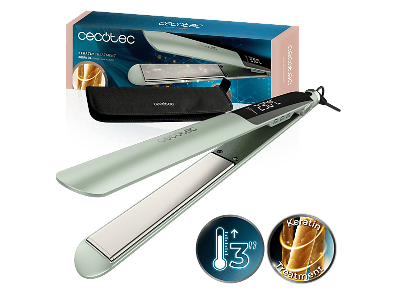 /plancha-de-pelo--cecotec-lisse-keratin-essence-olive-heatmax-ceramica-con-queratina-y-argan-130-230c-autoapagado-bolsa-viaje-verde
