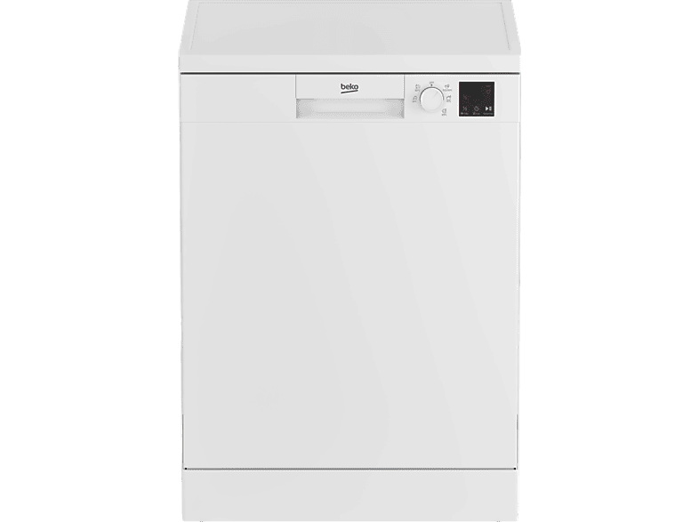 Lavavajillas - Beko DVN05320W, 13 servicios, 5 programas, 60 cm, Media carga, Clean&Shine™, Blanco