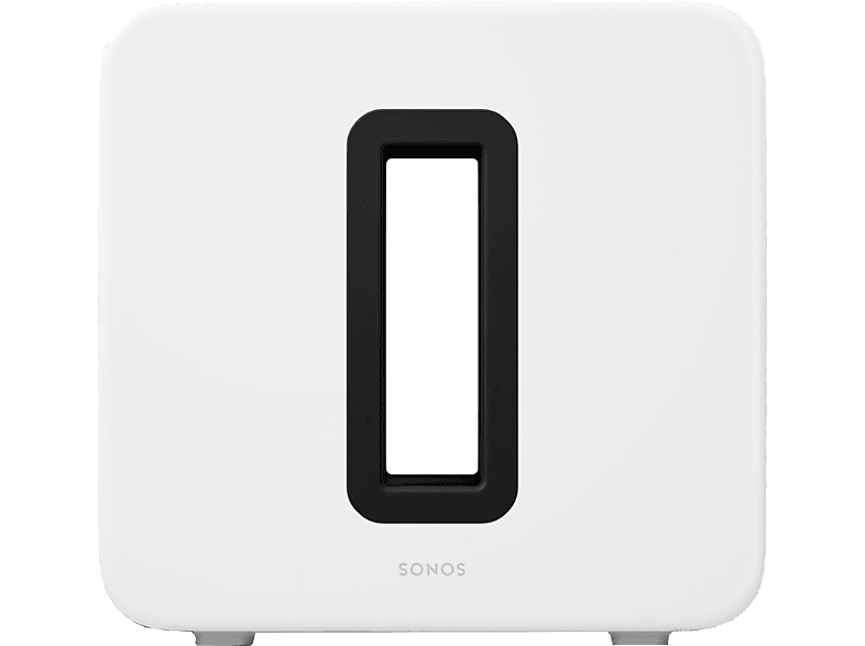 Altavoz inalámbrico - Sonos Sub 4, Bajos Profundos, Subwoofer, Blanco
