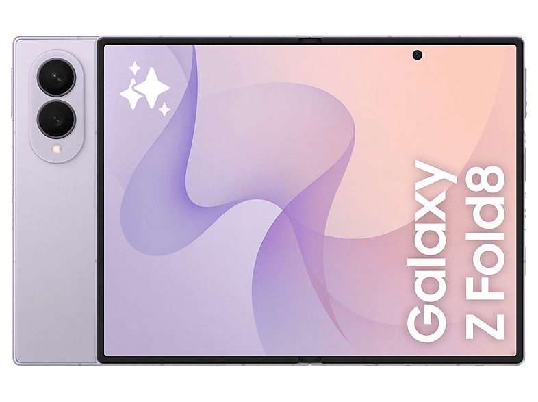 Móvil - Samsung Galaxy Z Fold8, Lavanda, 512 GB, 12 GB RAM, 7.6