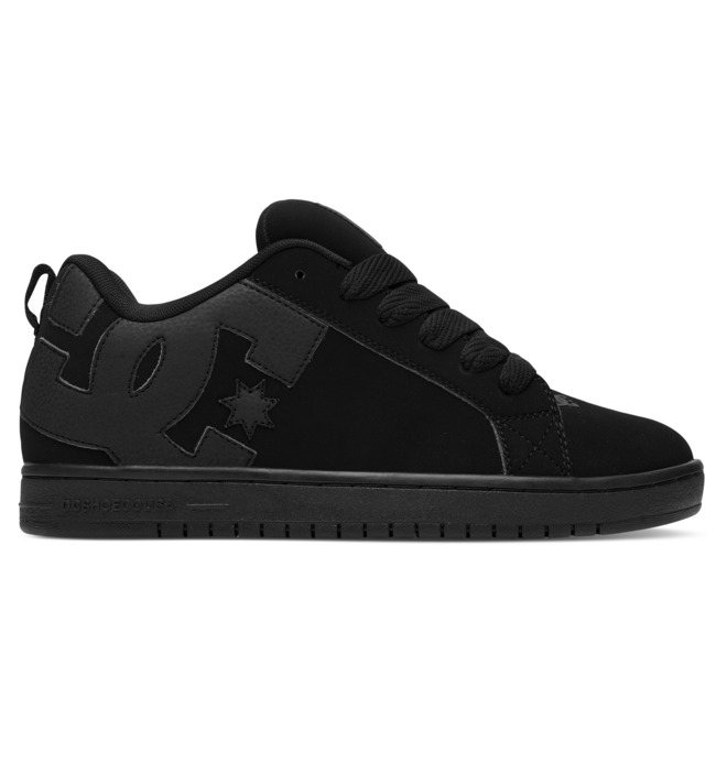 Court Graffik - Zapatillas de piel Negro Hombre