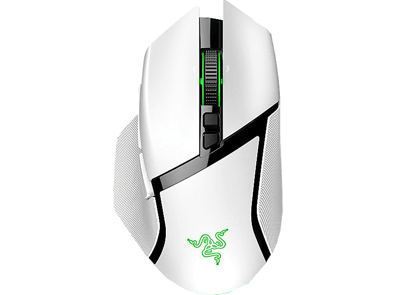 Ratón gaming - Razer Basilik V3 X Hyperspeed, Inalámbrico, 18000 dpi, 9 controles programables, Blanco