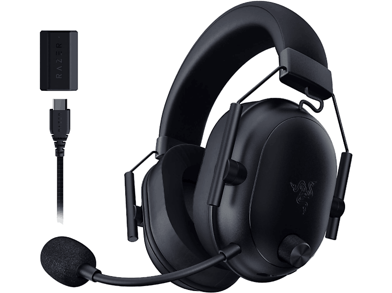 Auriculares gaming - Razer Blackshark V2 Hyperspeed, Bluetooth, Micrófono flexible, Audio espacial THX, Negro