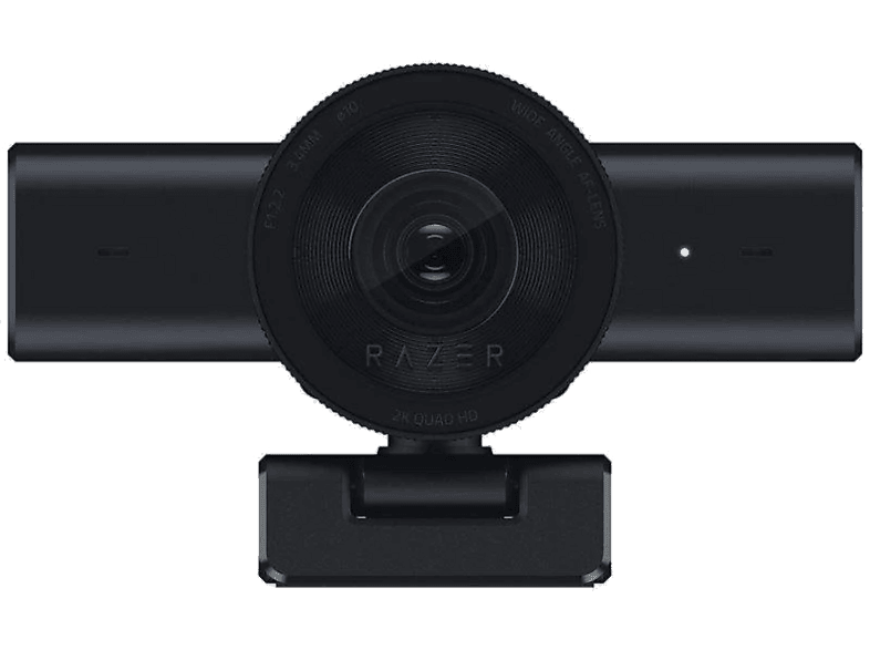 Webcam - Razer Kiyo V2 X, 2560 x 1440 píxeles a 60 FPS, Sensor de 3,7 MP, Micrófono estéreo, Enfoque Automático, Negro