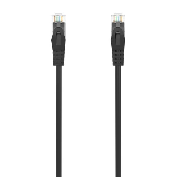 AISENS Cable de Red Latiguillo RJ45 LSZH Cat.6A 500 Mhz UTP AWG24, Negro, 1.5M