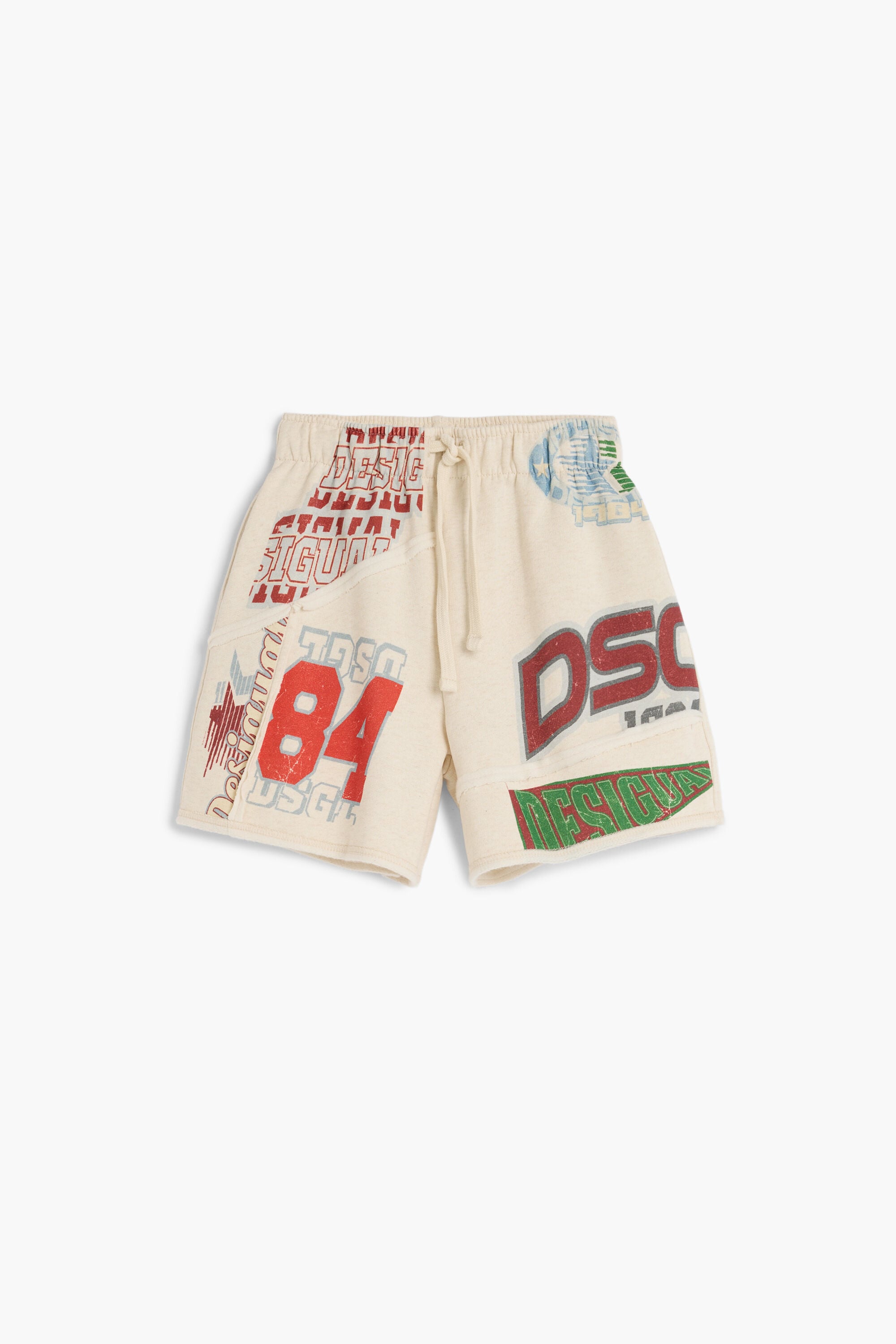 Desigual, Bermuda estampada, NiñOs, Algodon, Blanco, 7/8