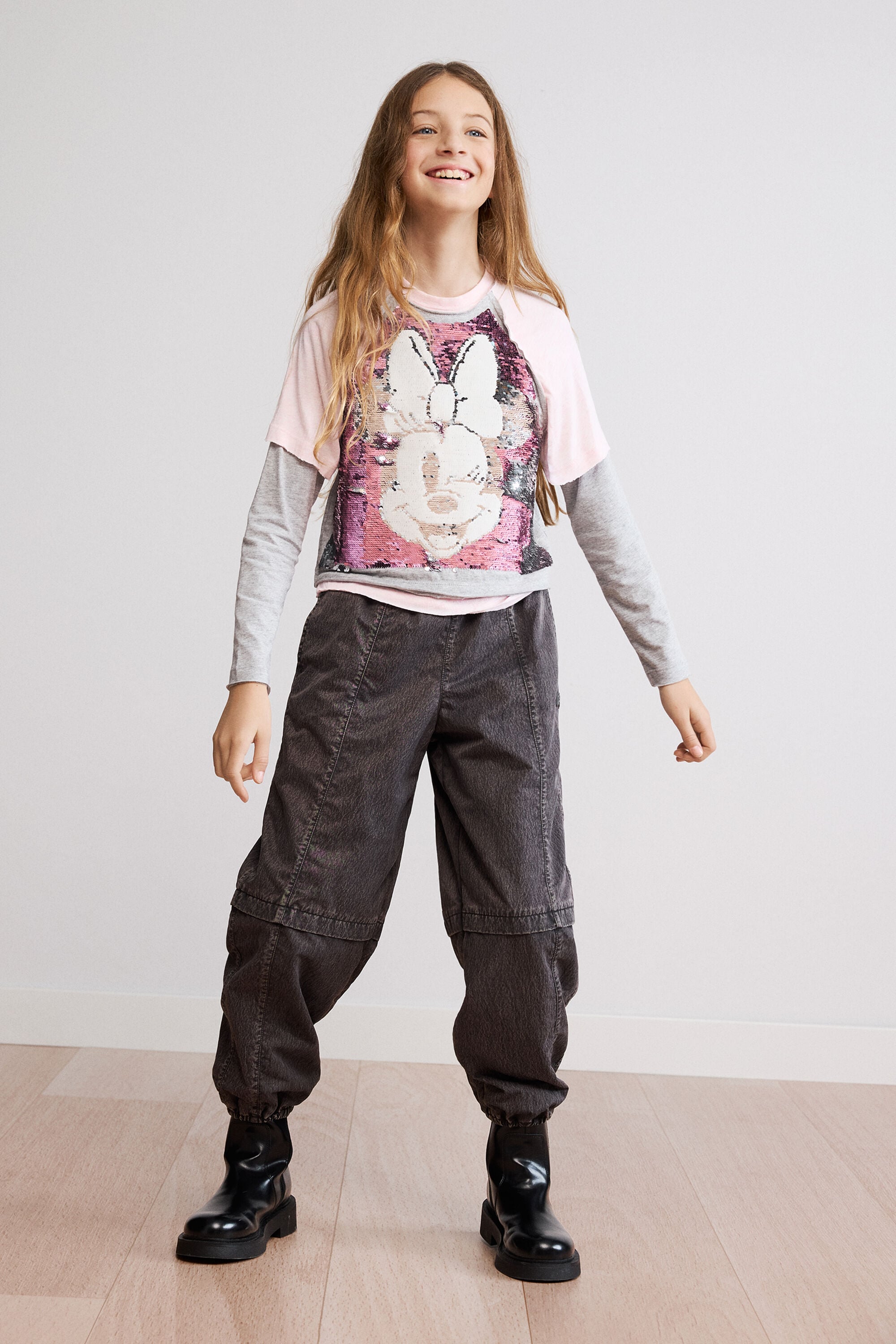 Desigual, Camiseta lentejuelas Minnie Mouse™, NiñOs, Rojo, 11/12