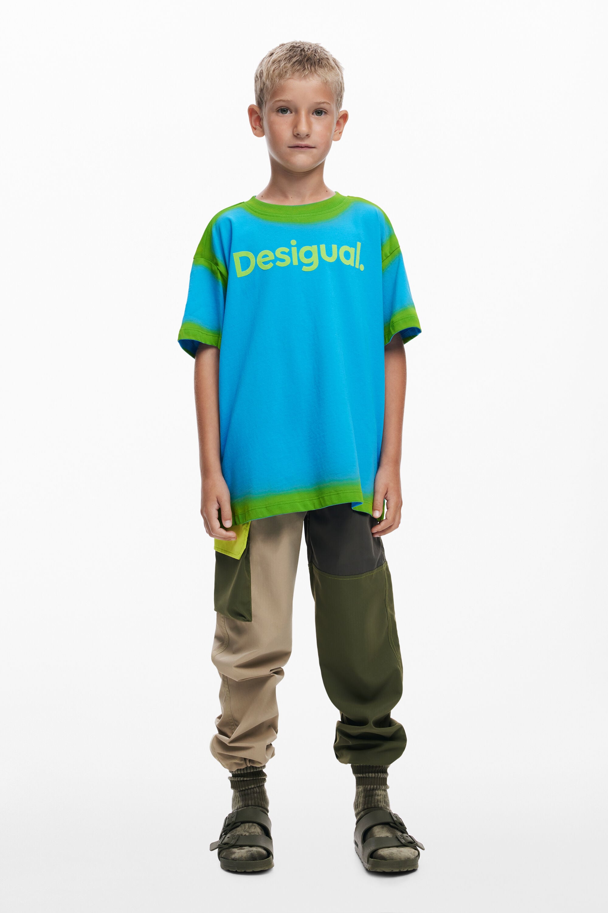 /desigual-camiseta-manga-corta-degradado-ninos-algodon-azul-9/10