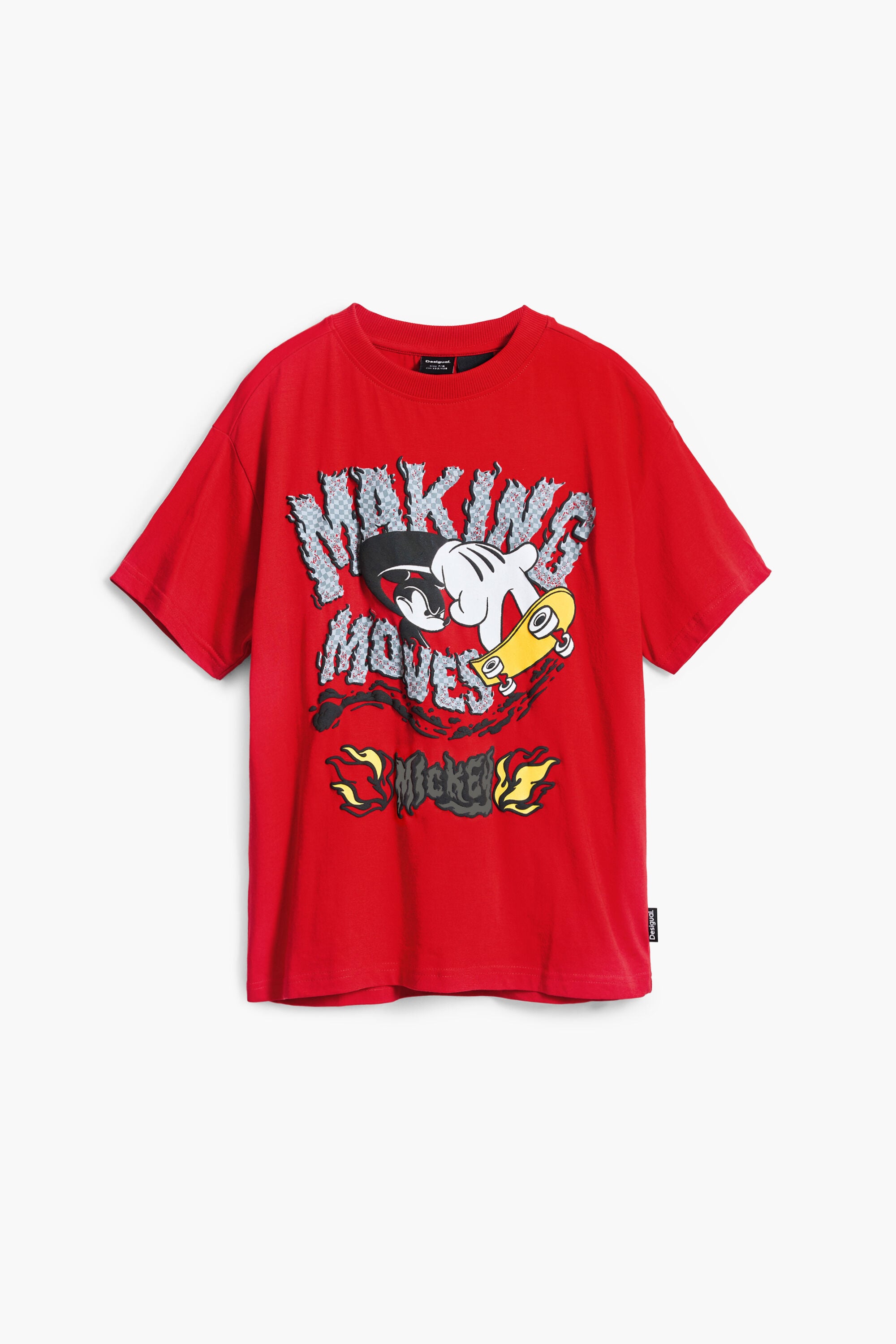 /desigual-camiseta-skate-mickey-mouse-algodon-rojo-7/8
