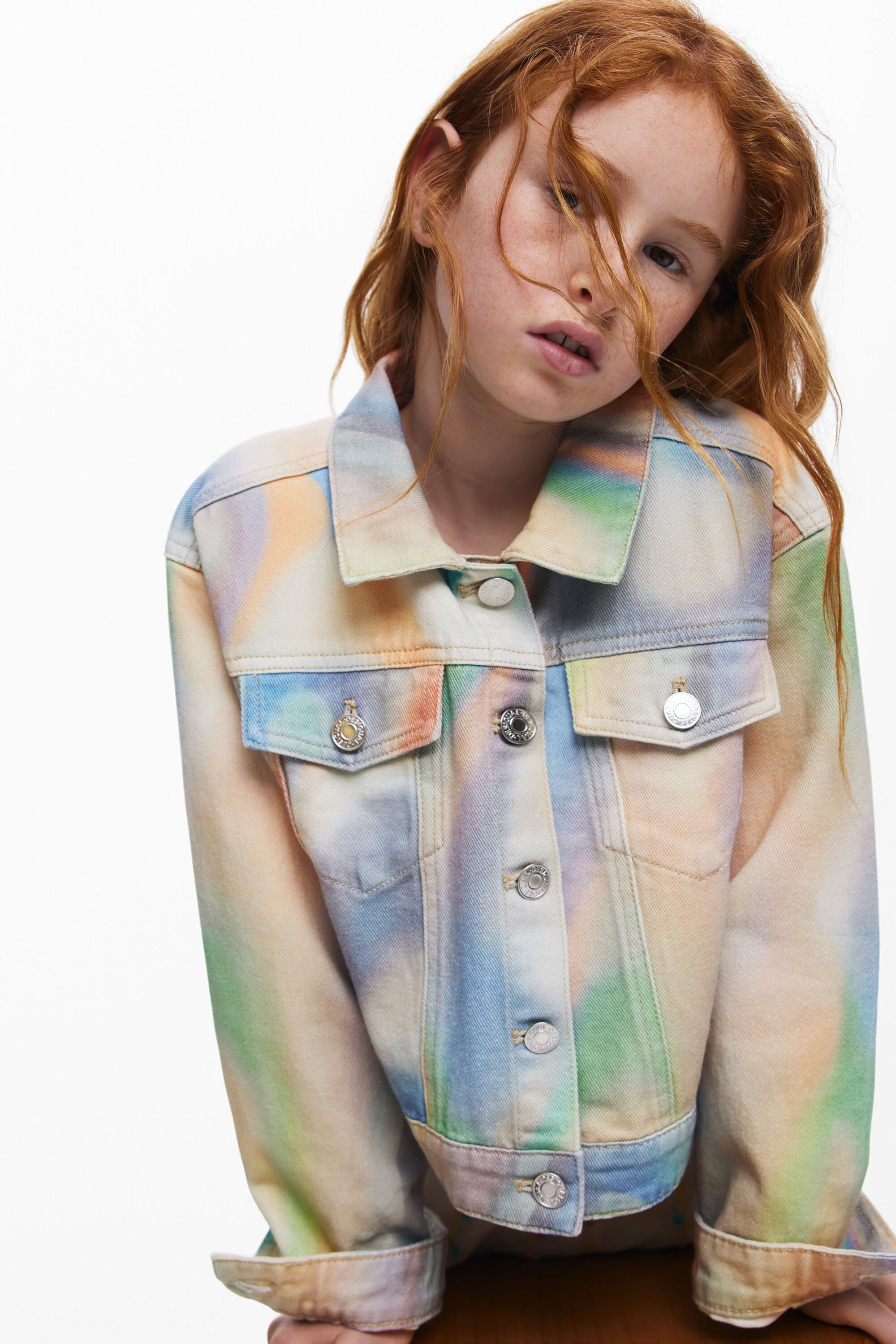 Desigual, Chaqueta vaquera tie-dye, NiñOs, Algodon, 11/12