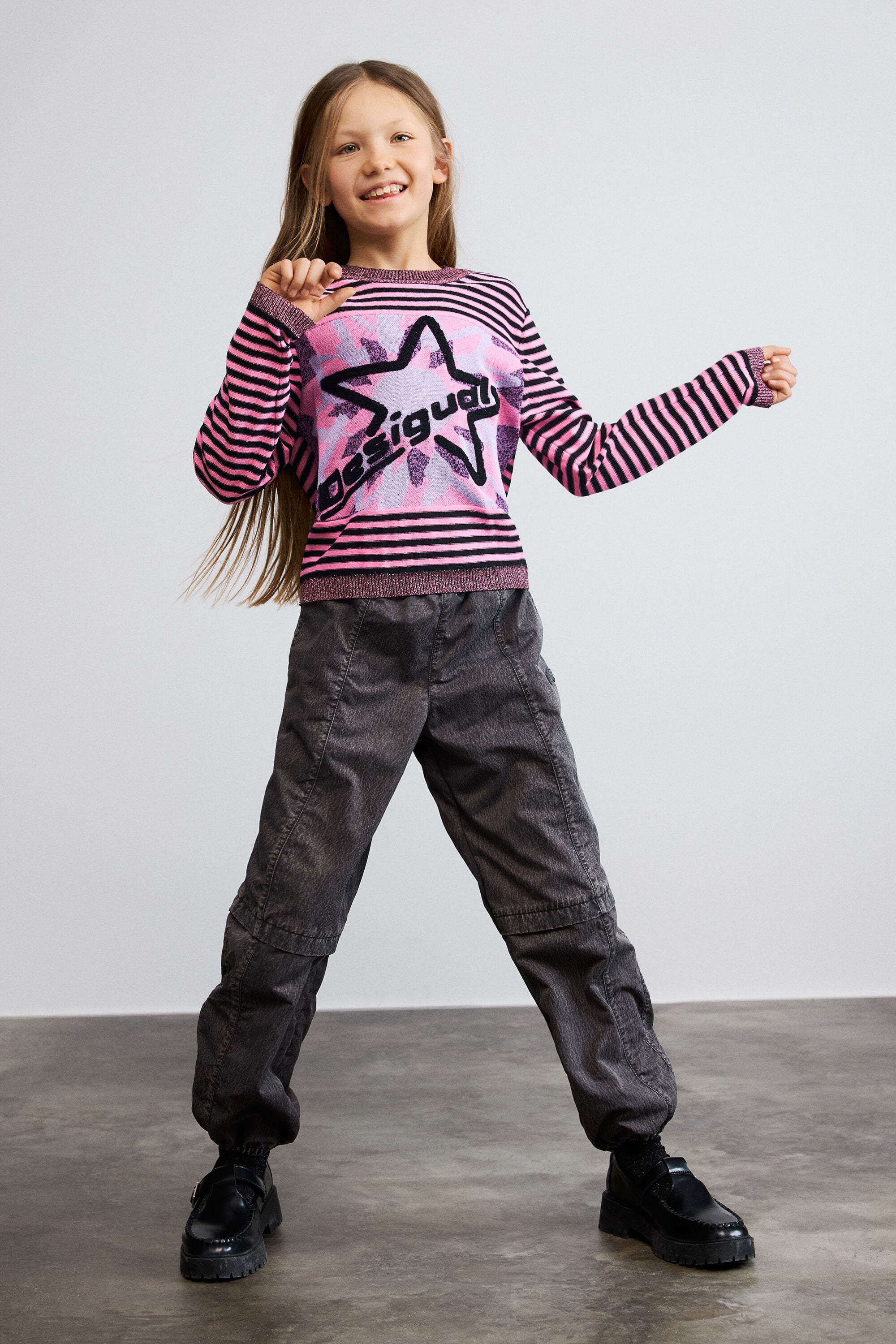 /desigual-jersey-rayas-estrella-ninos-rojo-5/6