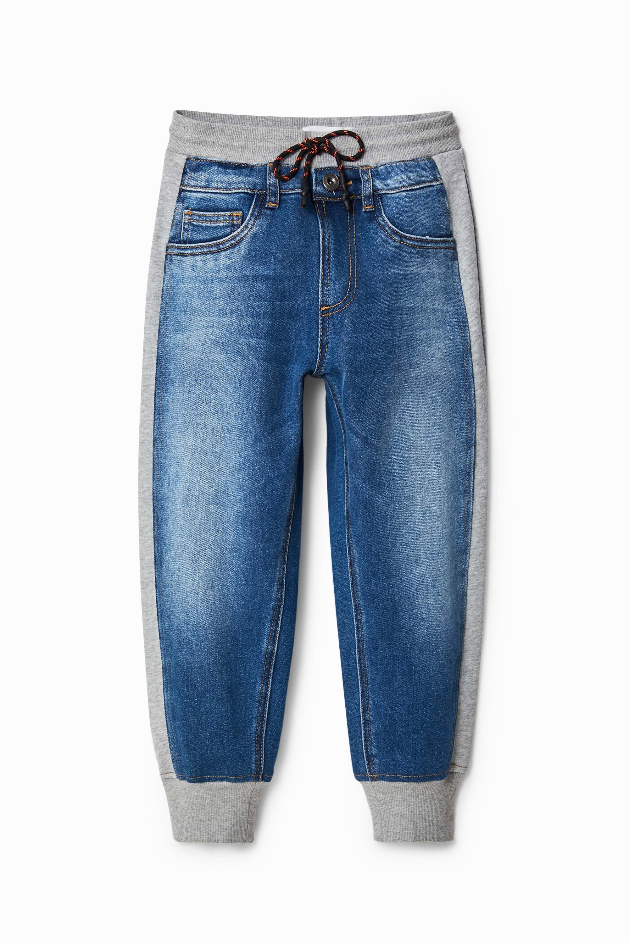 /desigual-pantalon-hibrido-vaquero-jogger-azul-7/8