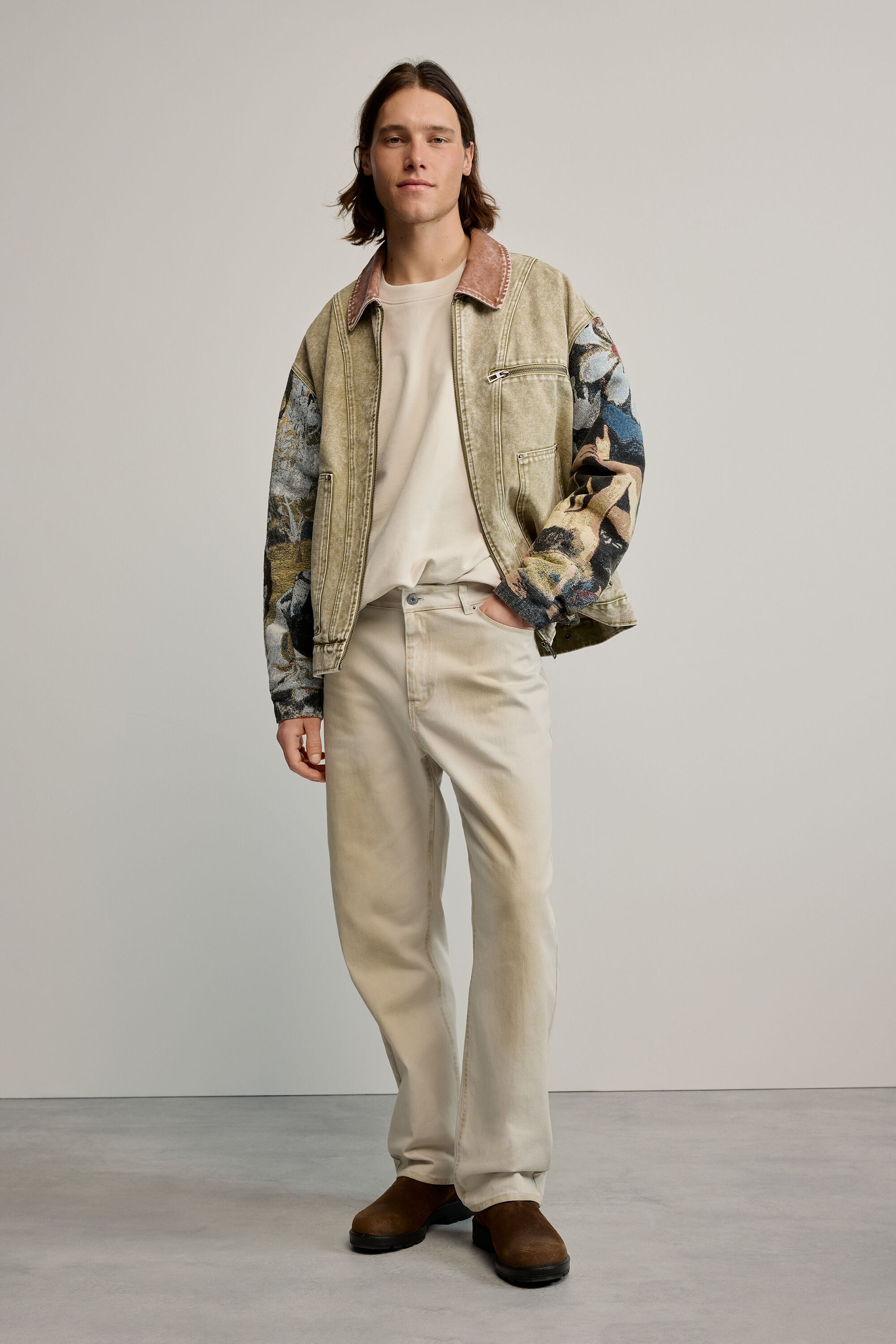Desigual, Pantalón largo liso, Hombre, Algodon, MarróN, 36