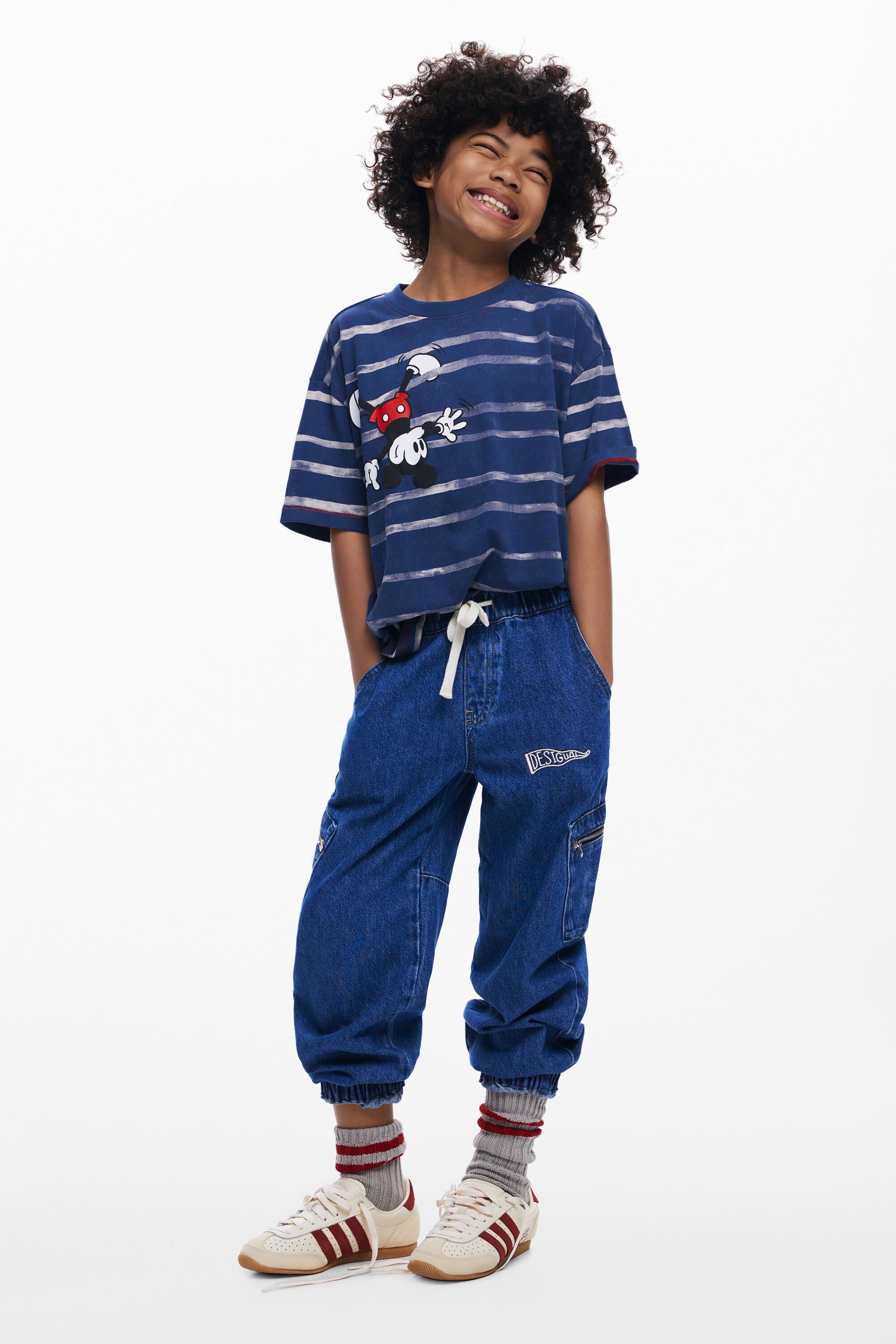 /desigual-pantalon-vaquero-cremalleras-ninos-azul-3/4