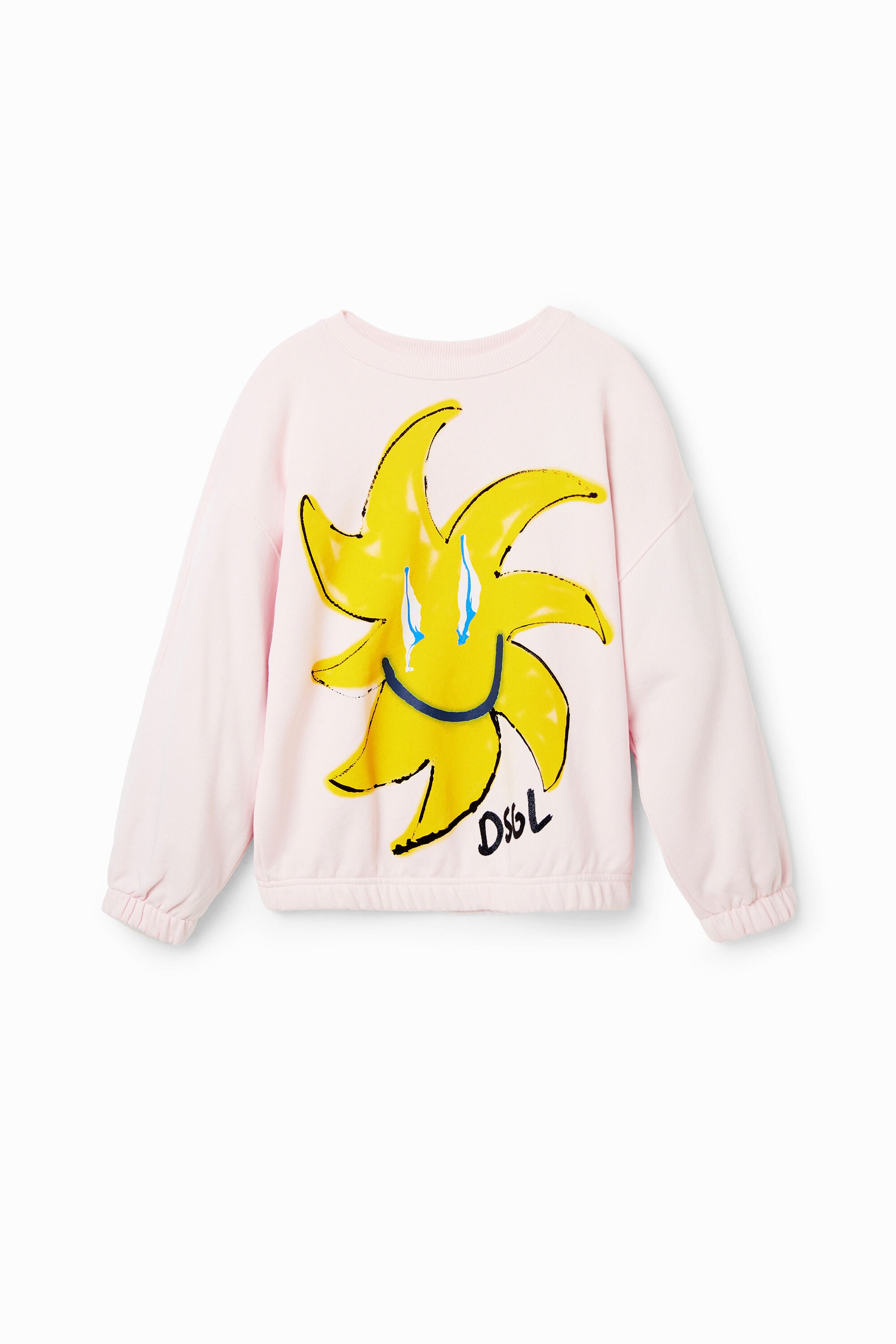 Desigual, Sudadera sol, Algodon, Rojo, 9/10